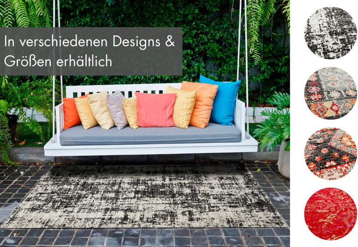 andiamo Outdoorteppich Colore anthrazit-grau 120x170 cm Anthrazit-grau 120 x 170 cm, Anthrazit-grau