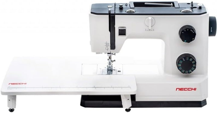 Necchi Q132A Nähmaschine mit Anschiebetisch | 32 Stitch | Horizontal Greifersystem