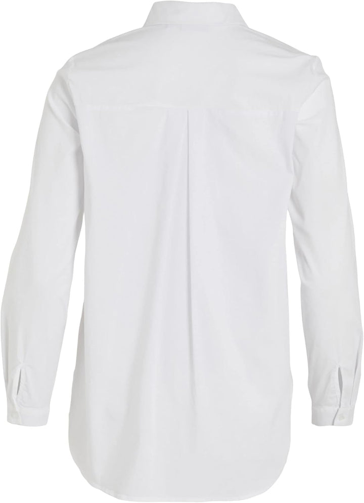 Vila Gimas Long Sleeve Shirt 34 Optical Snow, 34 Optical Snow
