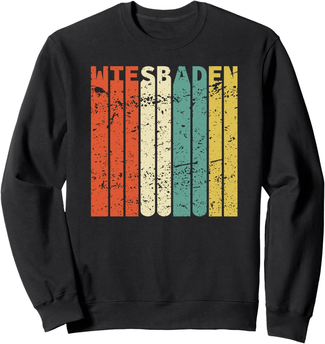 Retro Wiesbaden Einwohner Stadt Wiesbadener Sweatshirt