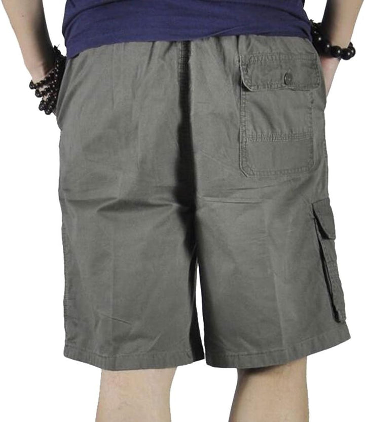 Putaowor Herren Sommer Cargo Shorts Kurze mit Elastischem Bund und Relaxed Fit volle elastische Tail