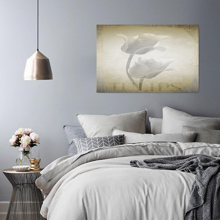 Feeby Frames, Leinwandbild, Bilder, Wand Bild, Wandbilder, Kunstdruck 50x70cm, BLUMEN, TULPE, NATUR,