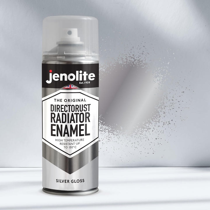JENOLITE Heizkörperlack | Emaille-Sprühfarbe für Heizkörper | Silber glänzend | 3 x 400ml 3 Silber