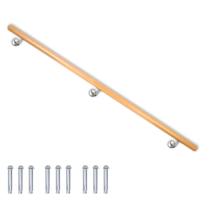 Buche Holz Handlauf Treppengeländer Geländer für Treppe Treppe Wandhandlauf Wand Treppe seitliche Mo