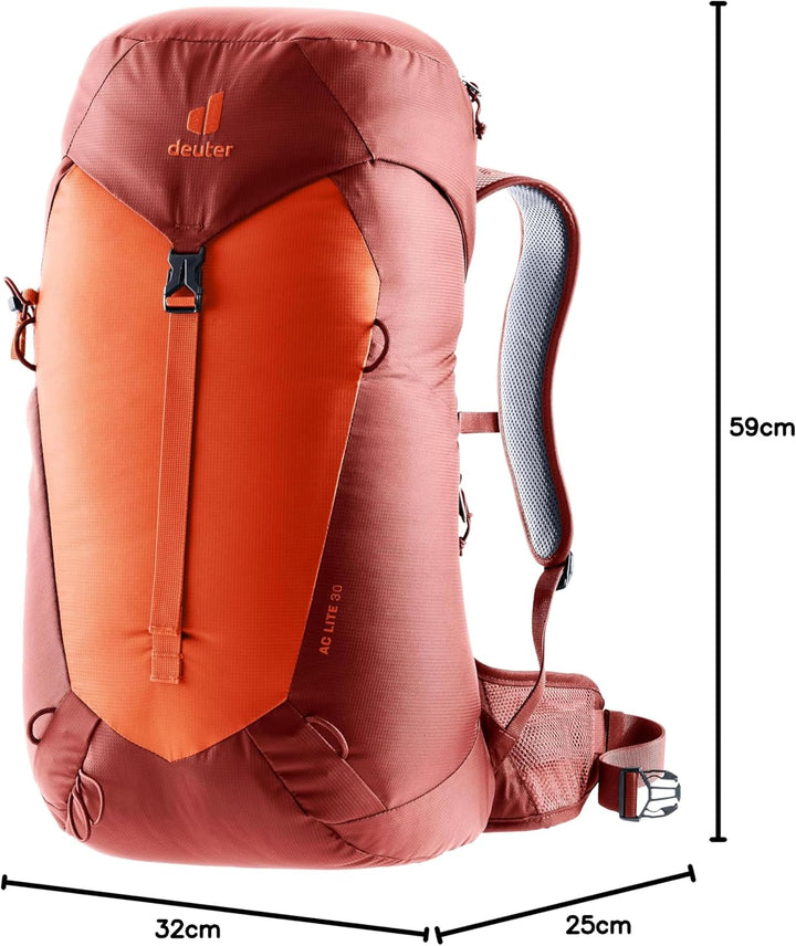 deuter Herren Ac Lite 30 Wanderrucksack (1er Pack) 30 L Paprika-redwood, 30 L Paprika-redwood