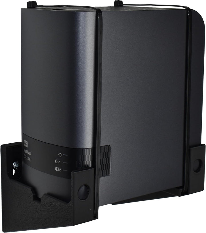 Wandhalterung für Western Digital WD My Cloud EX2 Ultra (Schwarz), Schwarz