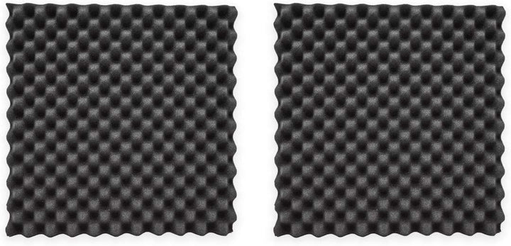 Noppenschaum anthrazit 2 Stück 100 x 100 x 7cm zur Schalldämmung und Akustik Optimierung 2 Stück 100