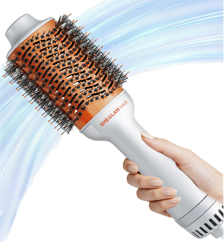 SHEGLAM Blowout Bliss Heissluftbürste 4 in 1 zum Trocknen Glätten Locken und Volumisieren mit Pflege