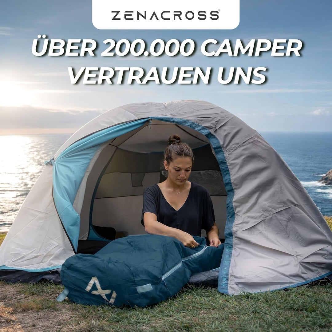 Schlafsack Erwachsene - Sommerschlafsack Kleines Packmass & Ultraleicht - Mumienschlafsack für Campi