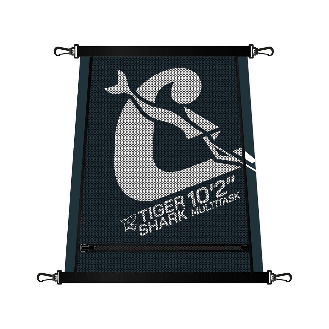 Cressi Unisex-Adult Tigershark Hatch Cover Netztasche mit Reissverschluss für Kleinteile, Grünes Was