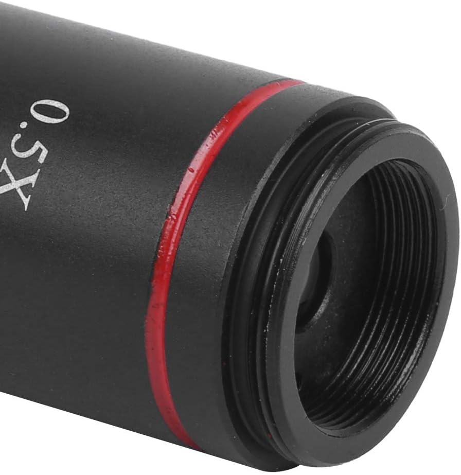 Fafeicy Mikroskop-Kameraadapter mit 0,5X Vergrösserung, C-Mount-Mikroskopkameraadapter, für AmScope