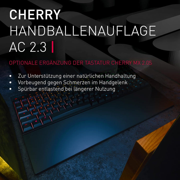 CHERRY AC 2.3, Ergonomische Handballenauflage aus Hochwertigem Kunststoff, Original-Zubehör für Gami