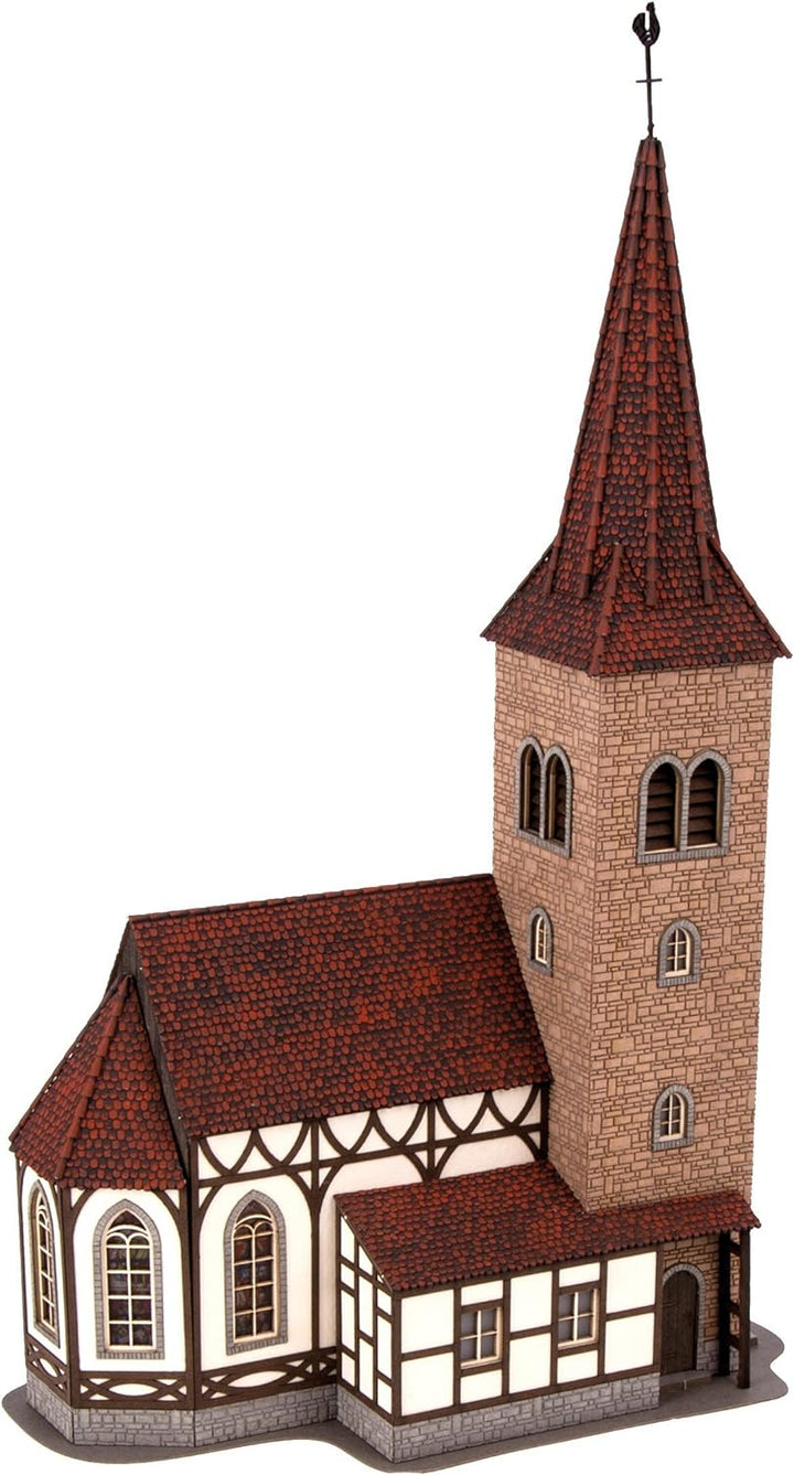 NOCH 66906 - Spielwaren, Kirche St. Georg mit Micro-Sound Glockenläuten