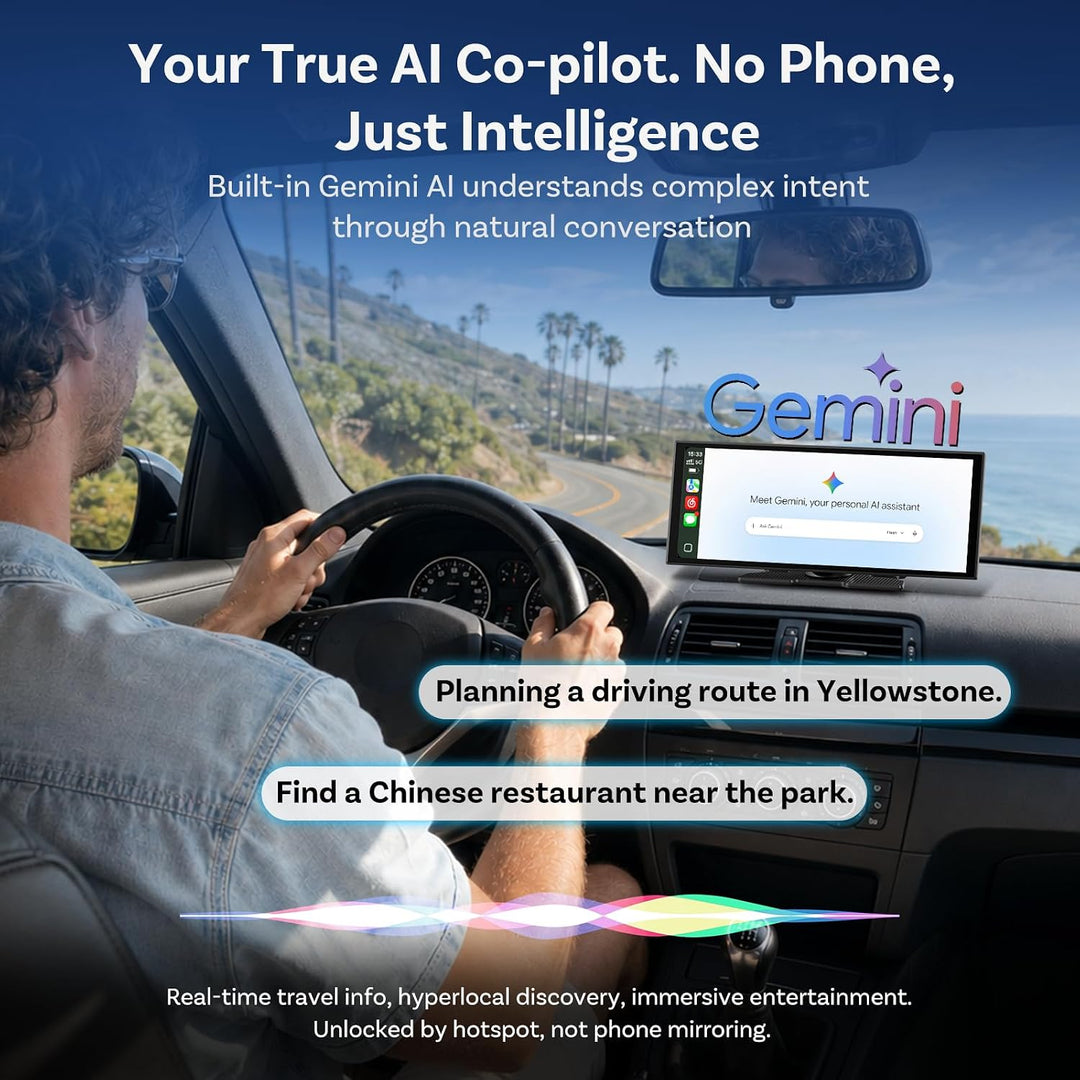 Ottocast Ottoscreen AI, 11,4 Zoll Carplay Display kompatibel mit Netflix/YouTube, Carplay Android Au