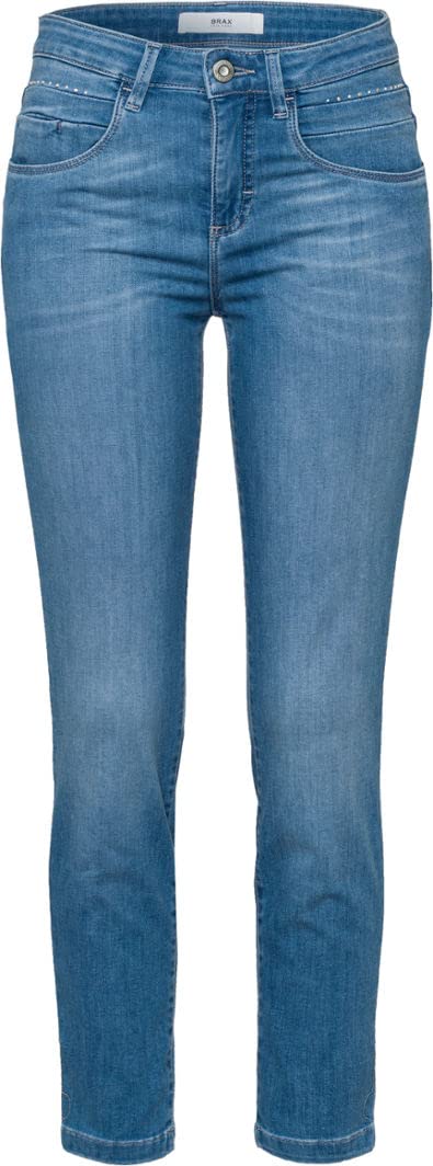 BRAX Damen Style Shakira S Verkürzte Light Denim Jeans 26W / 32L Used Summer Blue, 26W / 32L Used Su