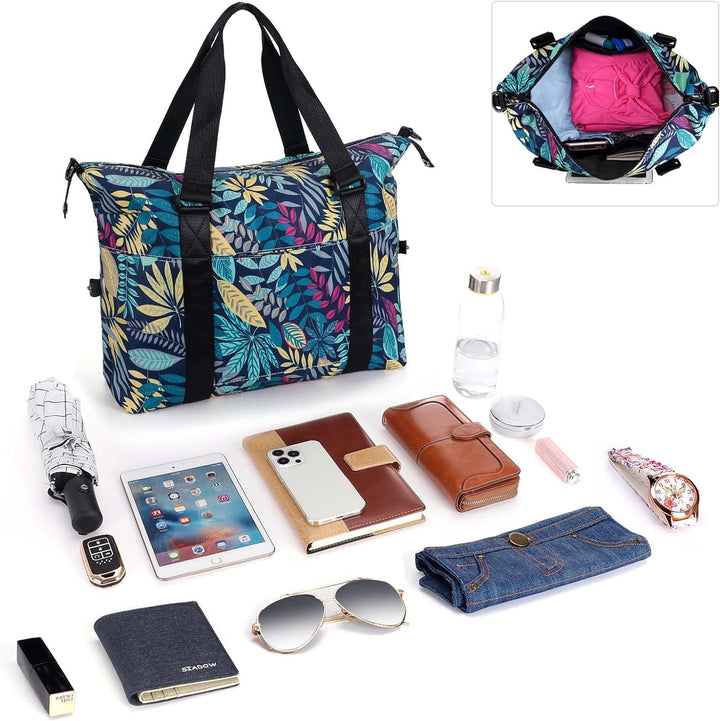 HAWEE Sporttasche Damen Gross Leichte Reisetasche Herren Faltbare Gym Duffel Bag Weekender Travel Ba