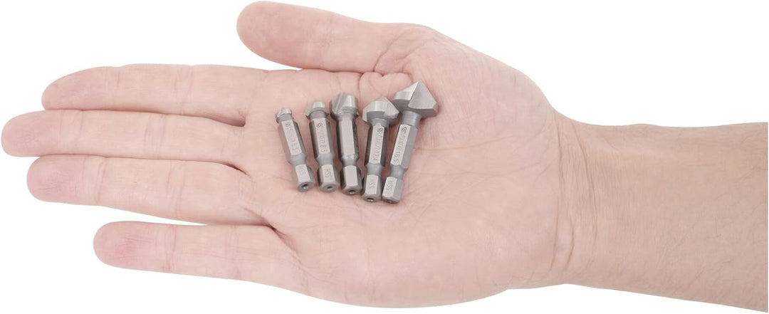 STIER Kegelsenker Set 5-teilig Bit-Schaft 1/4" 5-tlg, 5-tlg