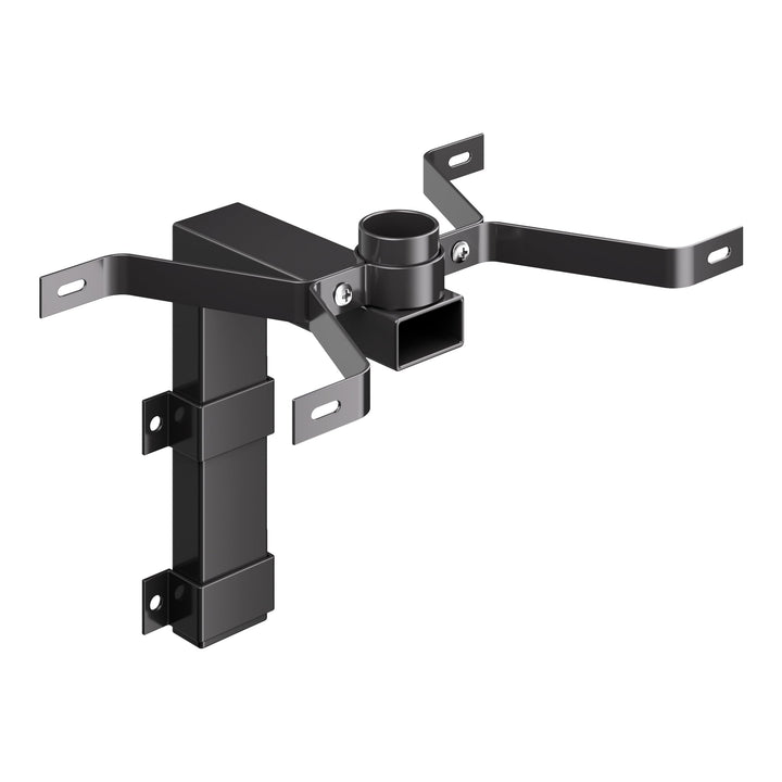 Wiltec Wandhalterung schwarz 50 x 120 x 250 mm für US Mailbox, amerikanischer Briefkasten mit Fahne,