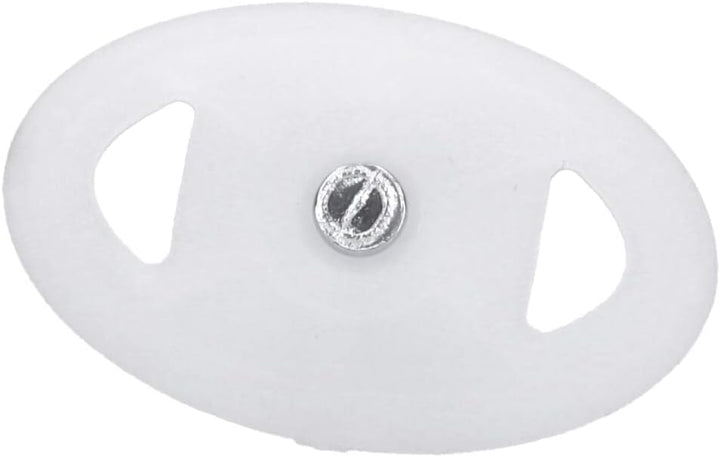 500 Stück Nagelscheiben Ø 3x60 mm mit Montagenagel Stahl oval Weiss Ø 3x60mm 500, Ø 3x60mm 500