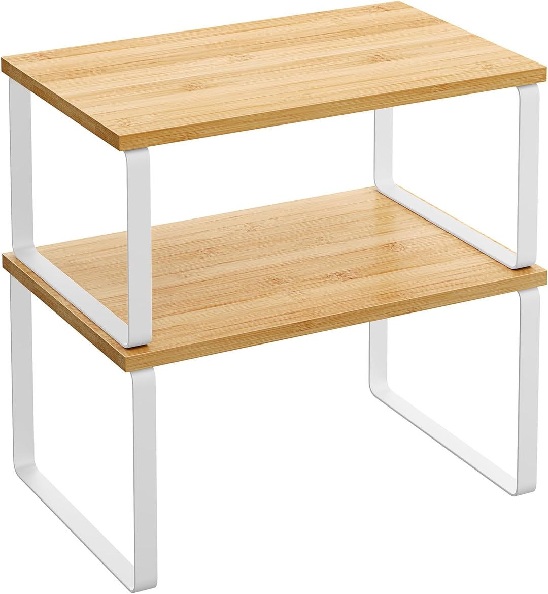 SONGMICS Gewürzregal, 2er Set Küchen-Organizer, Küchenregal, Schrank-Organizer Küche, erweiterbar, k