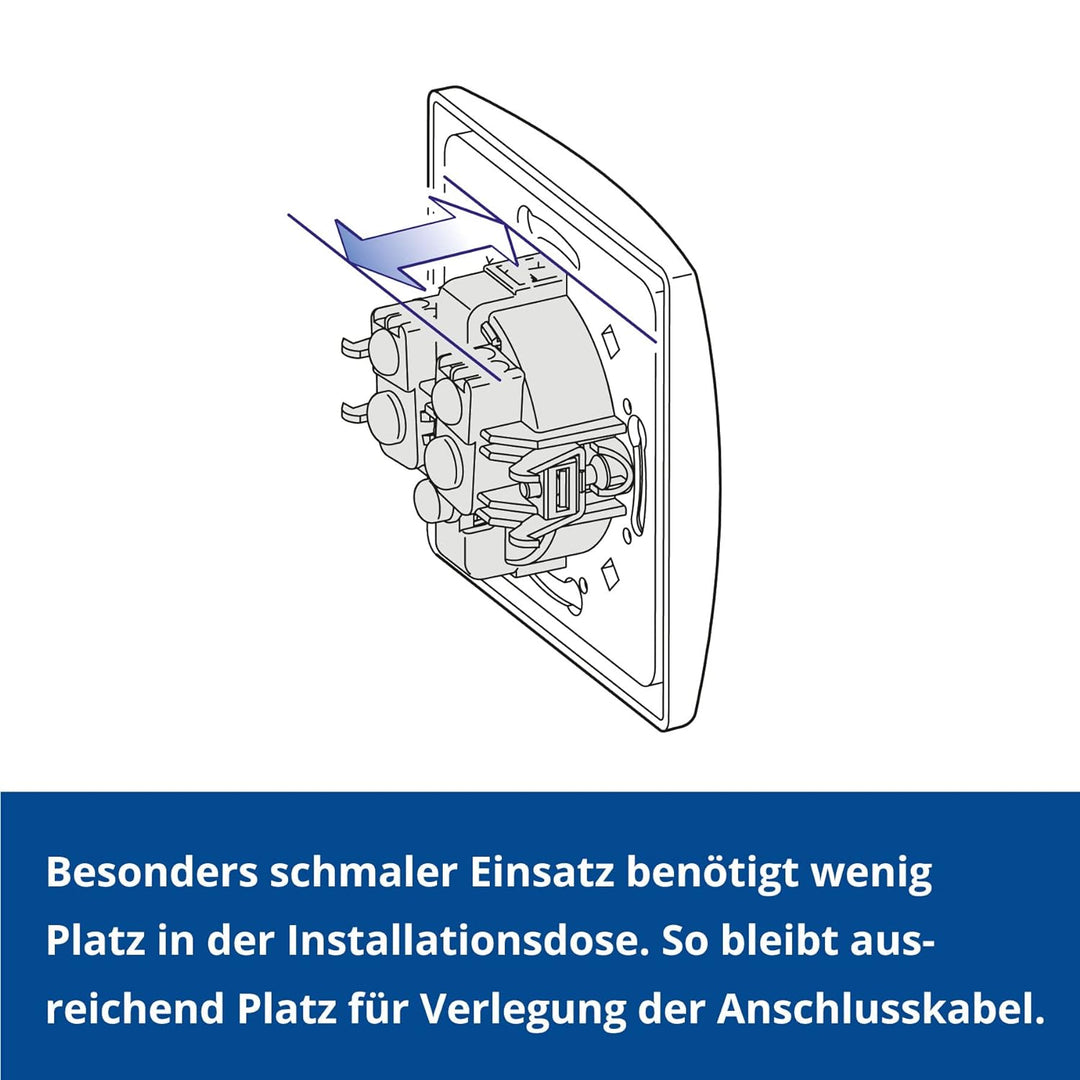 ALING-CONEL | PRESTIGE-Line | Unterputz-TV/RF/SAT Antennendose | Abschlussdose mit drei Ausgängen |