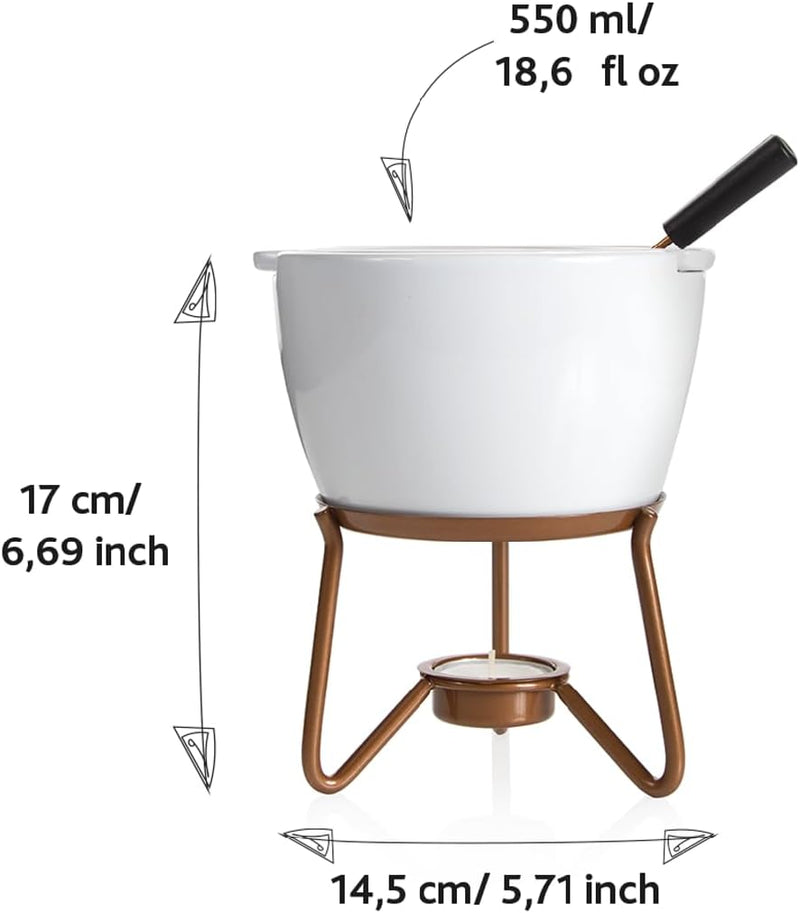 Boska Choco Fondue Marie - für Schokoladenfondue - Fondue-Wasserbad Double Boiler