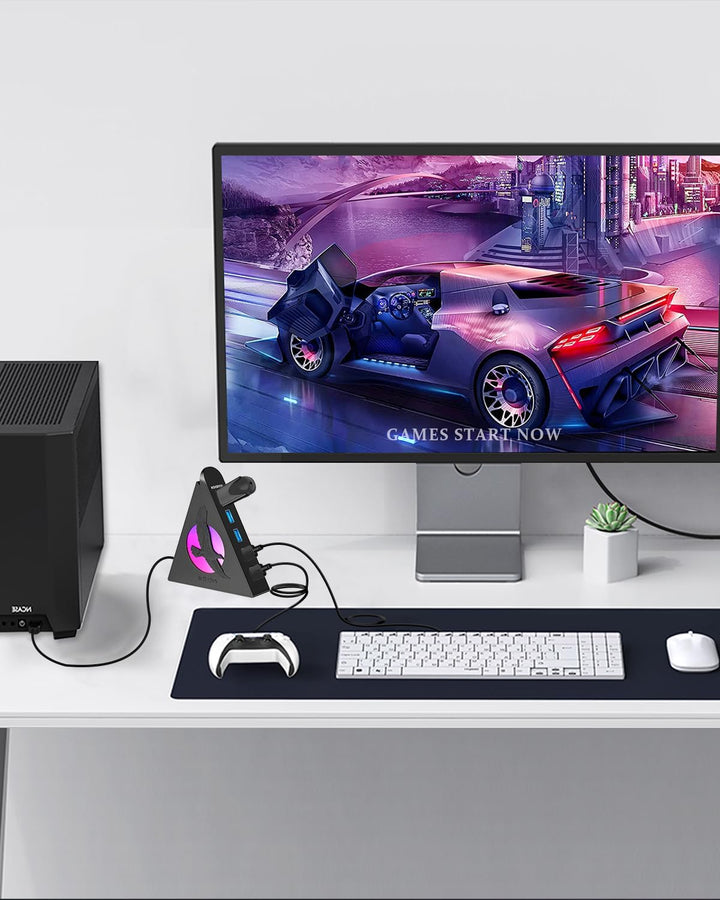 7 Ports USB Hub,JoyReken USB 3.0 verlängerung mit verlängertem 60cm Kabel,USB Verteiler für Laptop,