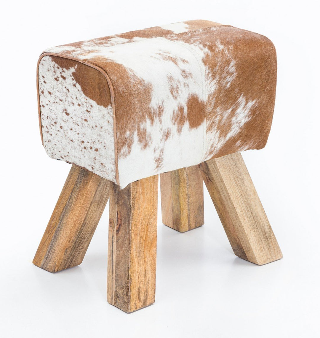 FineBuy Design Turnbock Sitzhocker 40 x 30 x 47 cm | Turnhocker Hocker Beistellhocker Fusshocker Bra