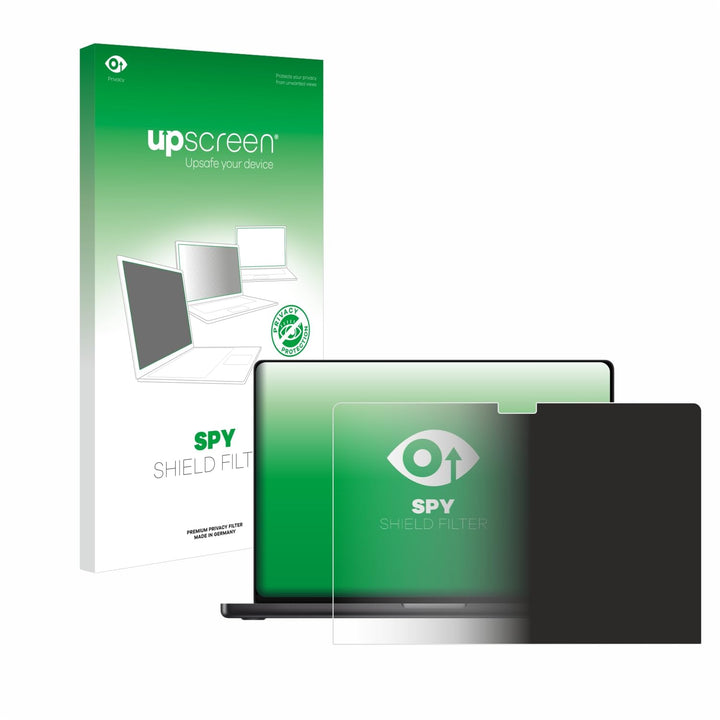 upscreen Blickschutzfilter für Apple MacBook Pro 16" M4 2024 Privacy Filter Blickschutzfolie Sichtsc