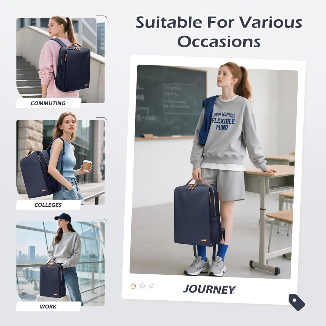 Stilvoller Laptop Rucksack für Damen von Fluggesellschaften zugelassen, Perfekt für die Arbeit das C