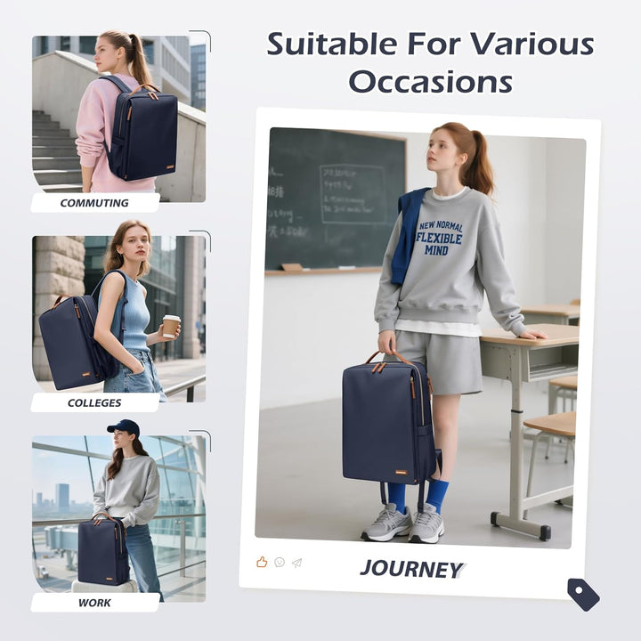 Stilvoller Laptop Rucksack für Damen von Fluggesellschaften zugelassen, Perfekt für die Arbeit das C