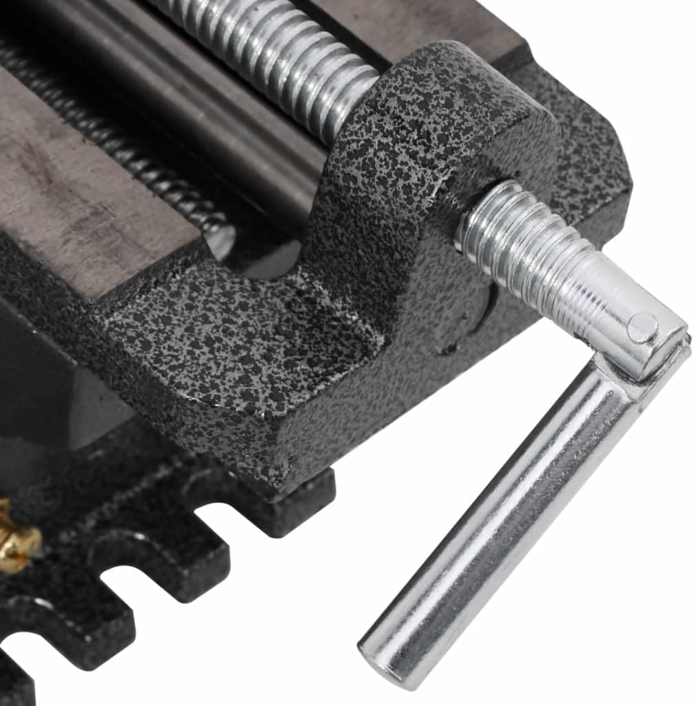 vidaXL Maschinenschraubstock Kreuztisch Schraubstock Handbetrieb 78 mm