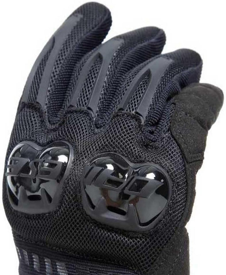 Dainese Mig 3 Air Tex Gloves, Motorradhandschuhe Sommer mit Protektoren, Herren, Schwarz/Schwarz, XS