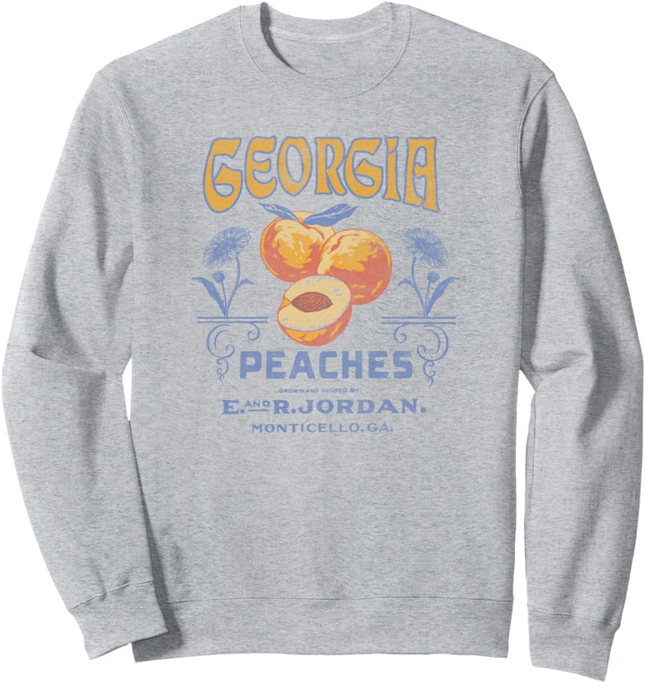 Trendy Georgia Peaches Vintage Poster Sweatshirt