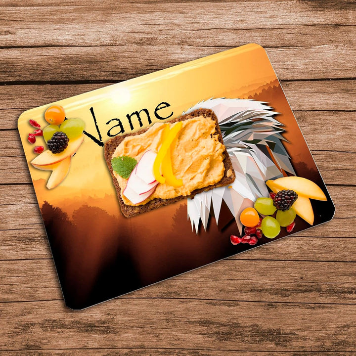 Vesperbrettchen mit Name/Frühstücksbrettchen Brotzeitbrettchen Schneidebrettchen mit Motiv und Perso
