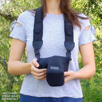 USA GEAR DSLR Kameratasche Klein für Spiegelreflexkameras, SLR-Kamerahülle mit Neoprenschutz, Gürtel