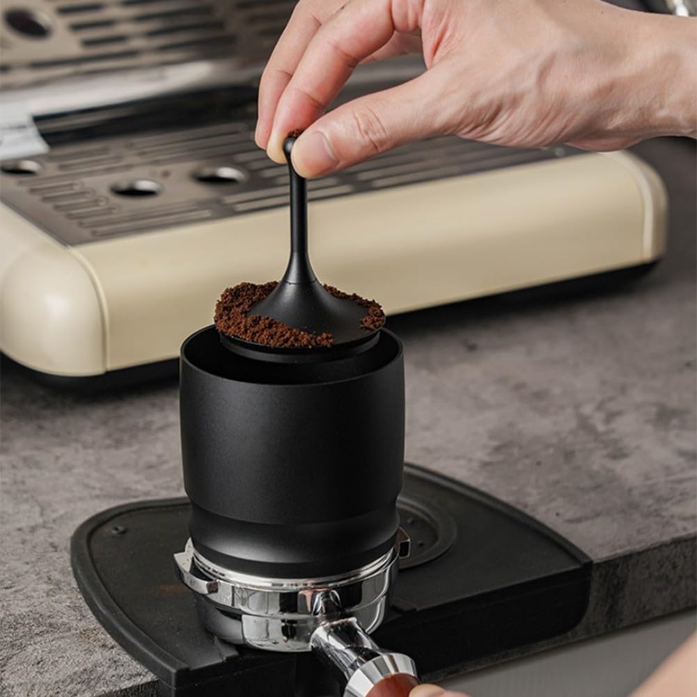 Kaffeepulver-Dosierbecher, 58 mm, Dosiertrichter aus Aluminiumlegierung, Dosierringe, Presse mit Dec