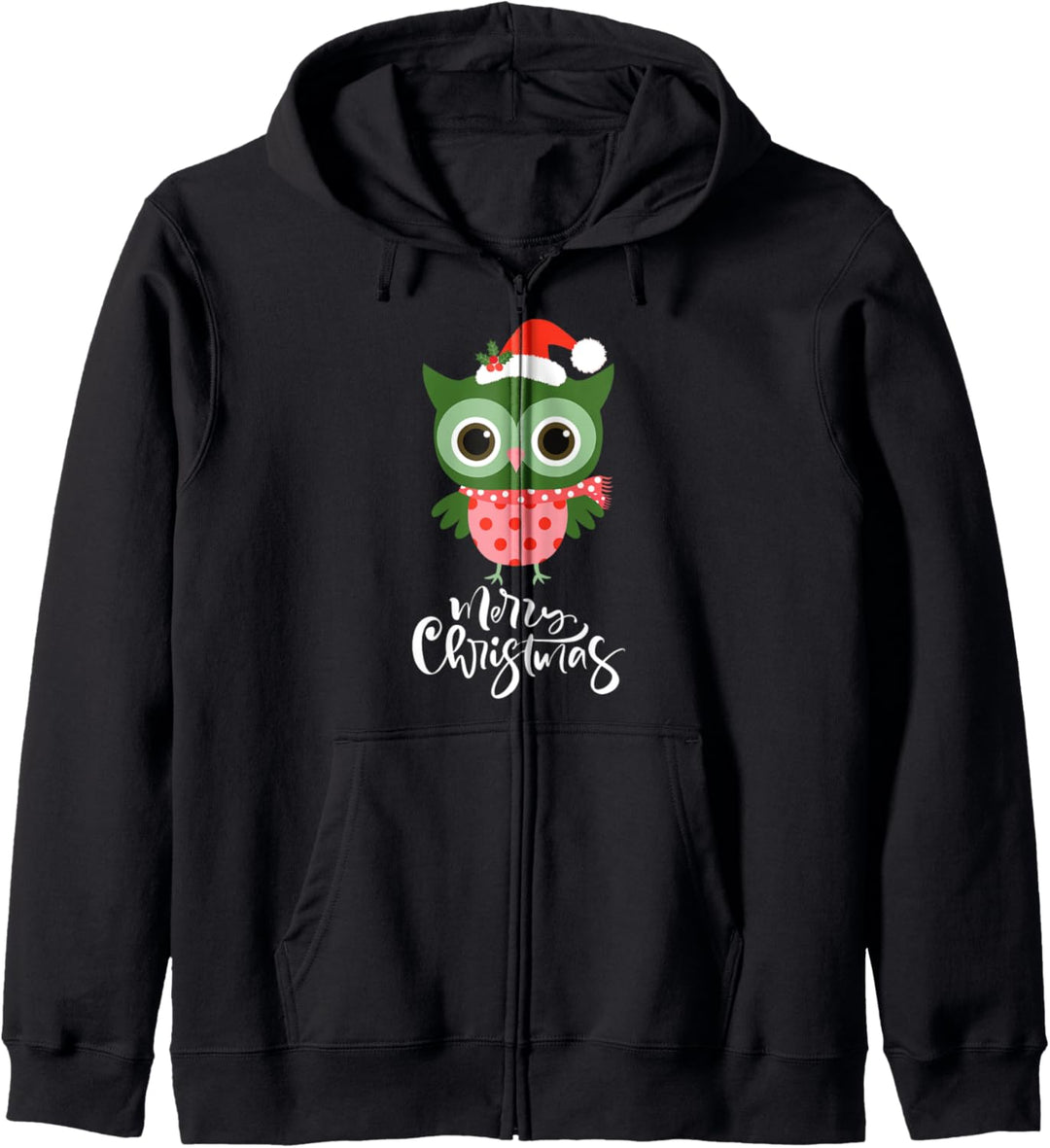 Frohe Weihnachten Geschenke Eule Design Vogel Nerd Kapuzenjacke