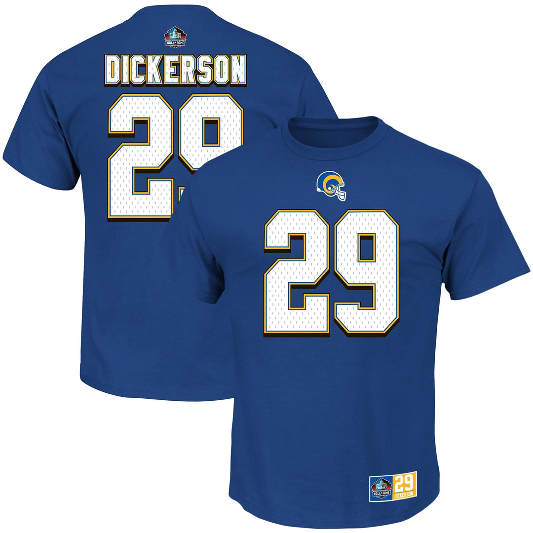 Majestic Athletic NFL Football T-Shirt Los Angeles Rams Eric Dickerson blau Trikot Jersey Receiver I
