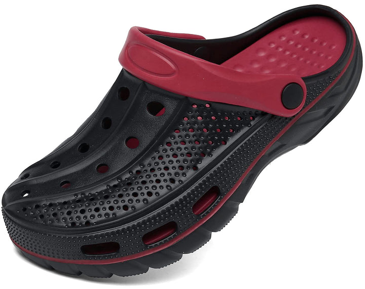 Unisex Clogs Pantoletten Sommer Hausschuhe Strand Sandalen Gartenschuhe mit Fussbett aus Weichem 36/