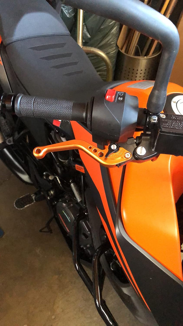 Rideit US-271 Motorrad Brems- und Kupplungs-Hebel, kurz, für KTM 125 Duke, 200 Duke, 390 Duke, 2012-