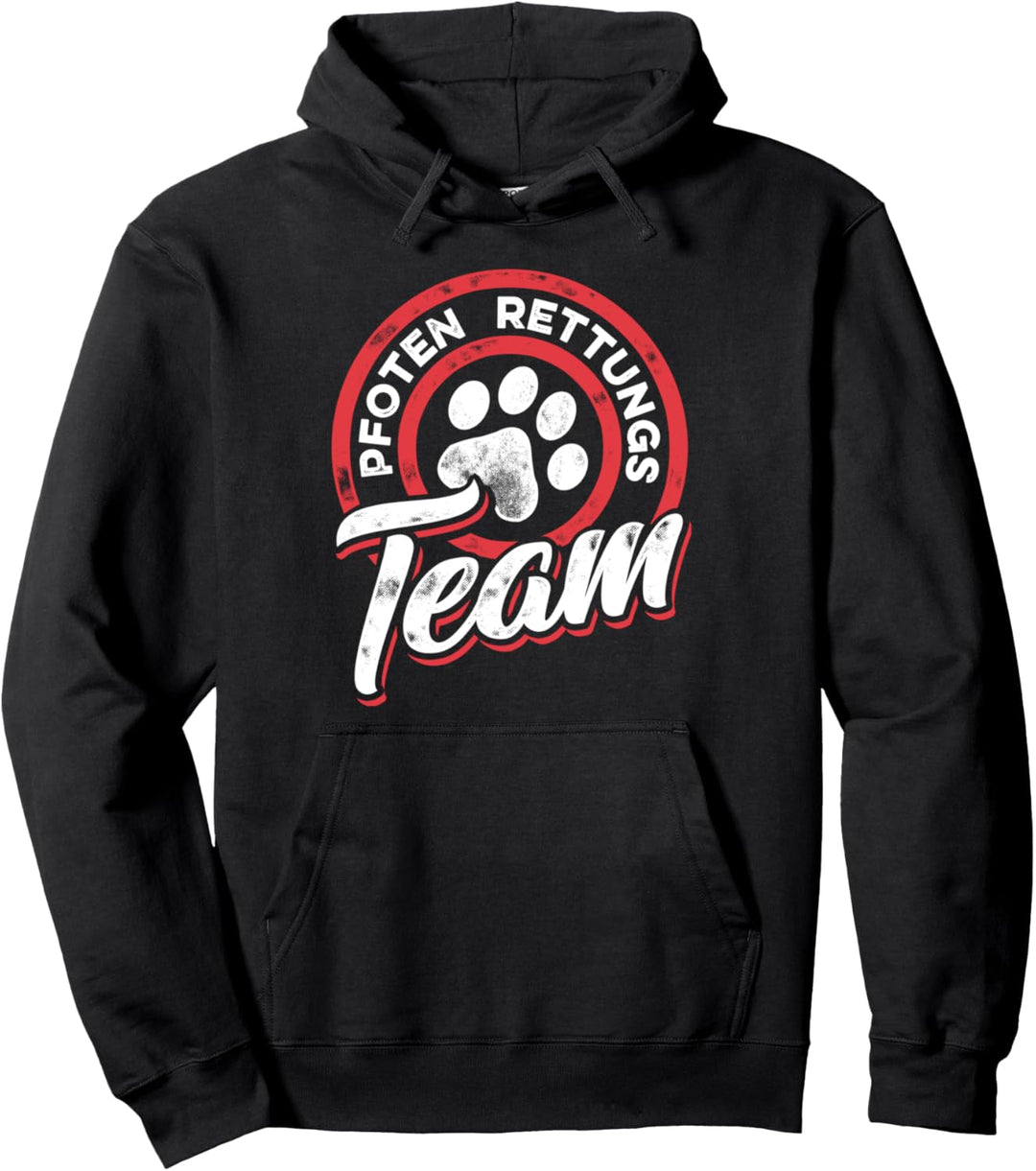Pfoten Rettungs Team Tierrettung Hunde Katzen Pullover Hoodie