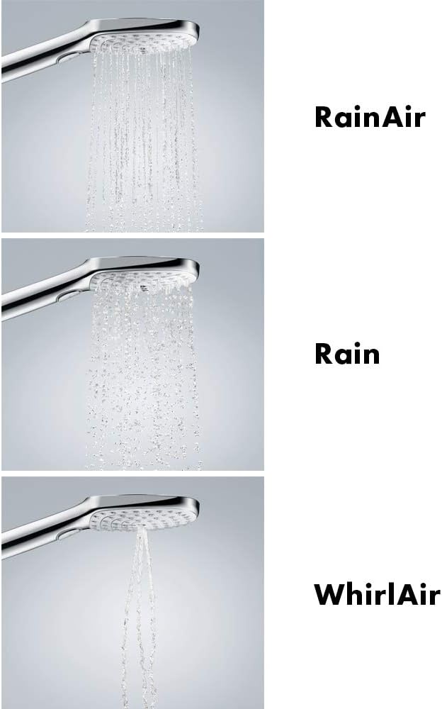 hansgrohe Raindance Select E Easy Install 12,7 cm Handbrause Modern 3 RainAir, Rain, Whirl 26521821