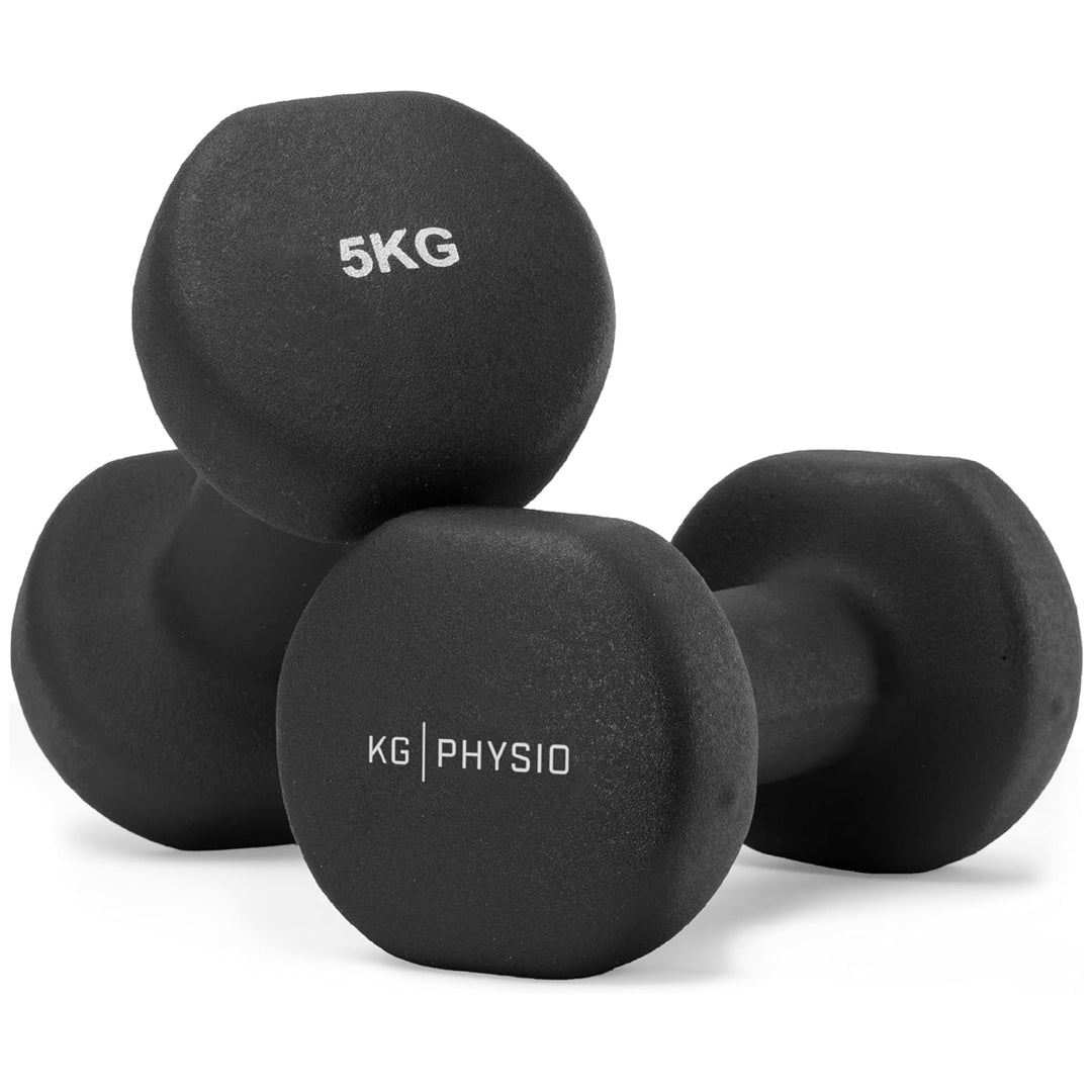 Neopren Hanteln Set - Inkl. Fitnessposter mit 32 Übungen, schweissabweisendes Kurzhanteln 2er Set au