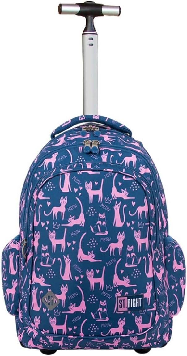 ST.Right LAZY CATS Rucksack Trolley Grundschule Medium Mädchen Damen Gross, blau, 48x34x20cm