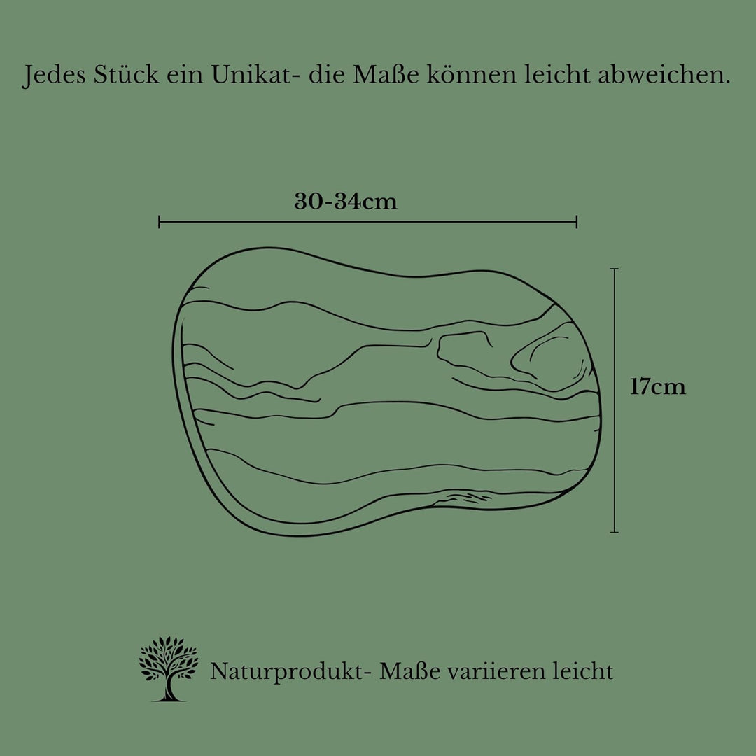 Figura Santa - Olivenholzbrett ORGANIC - rustikales Servierbrett Holzbrett Schneidebrett Frühstücksb