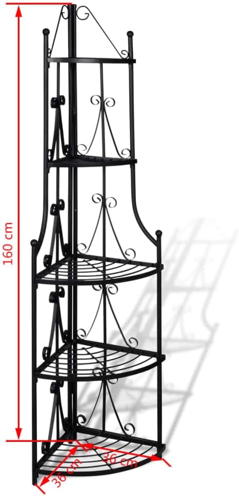 puraday Pflanzentreppe Blumenregal Blumentreppe Balkon Pflanzentreppe Outdoor Pflanzentreppe Metall