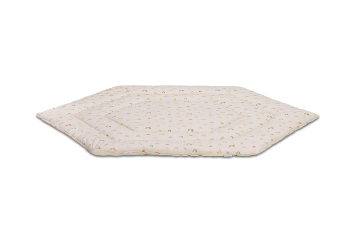 Fillikid Einlage Laufstall 6-eckig Exklusiv | Krabbeldecke Laufgitter 124 cm | Schutzeinlage Laufgit