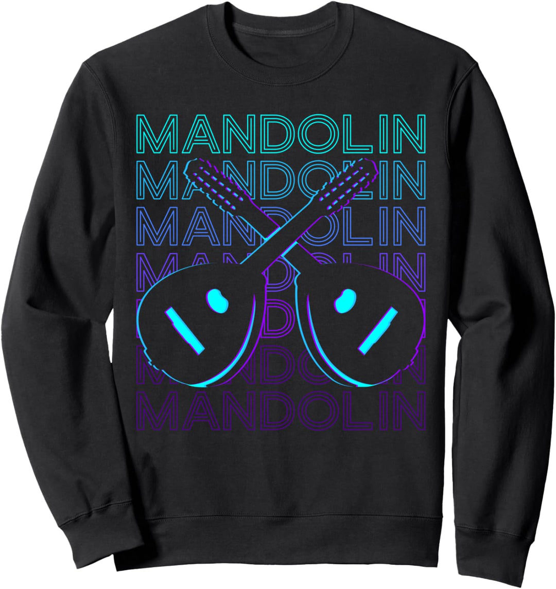 Mandoline Gitarre Retro Sweatshirt