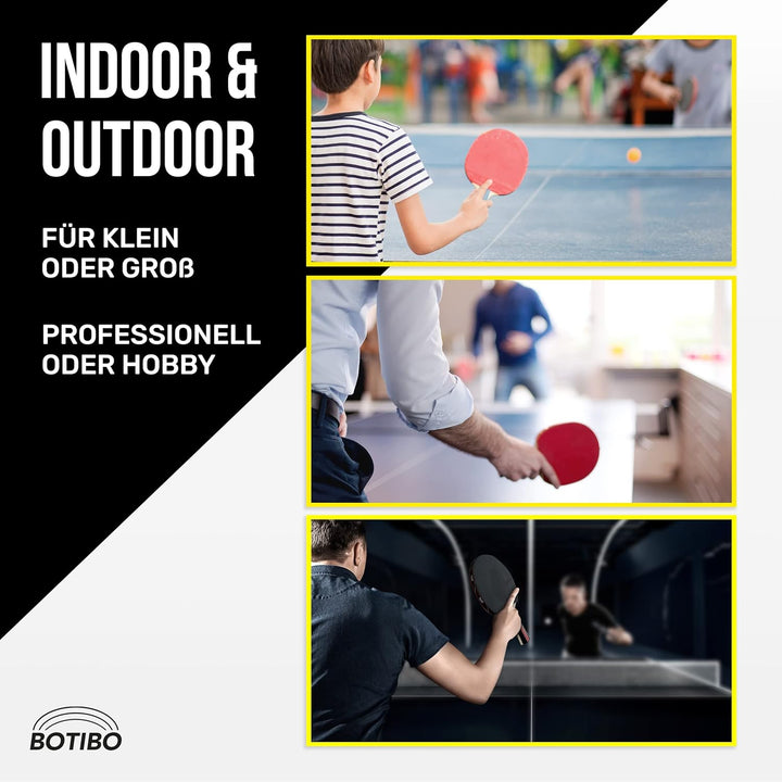 BOTIBO Tischtennisschläger 2er Set, 2